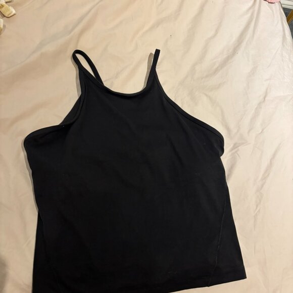 Lululemon High Neck Cropped Tank Black - Picture 3 of 3